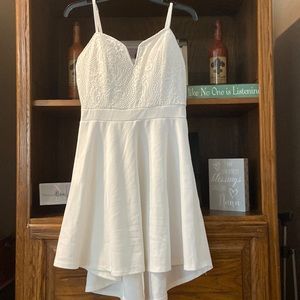 Size large white lace dress